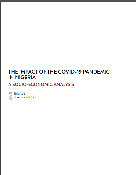 The Impact of the COVID-19 Pandemic in Nigeria -  A Socio-Economic Analysis - Brief #1 March 24 2020