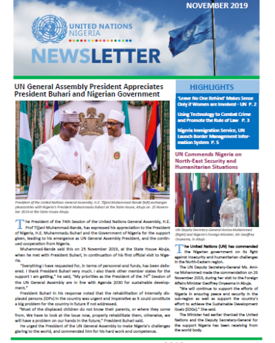 UN Nigeria Newsletter - November 2019