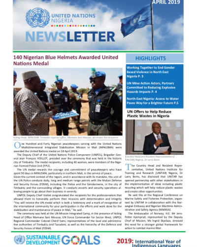 UN Nigeria Newsletter - April 2019