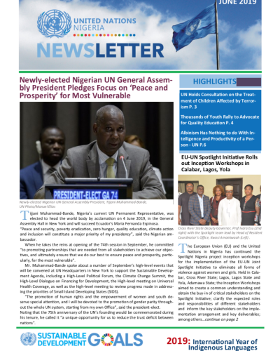 UN Nigeria Newsletter - June 2019