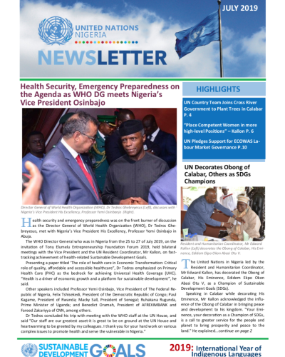 UN Nigeria Newsletter - July 2019