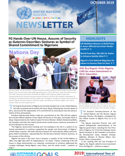 UN Nigeria Newsletter - October 2019